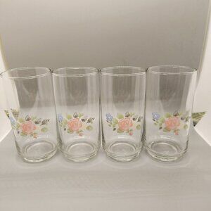 Pfaltzgraff "Tea Rose" 14 ounce Cooler/Tumbler - Set of 4